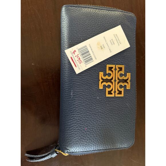 Tory‎ Burch Navy Wallet - Picture 1 of 4